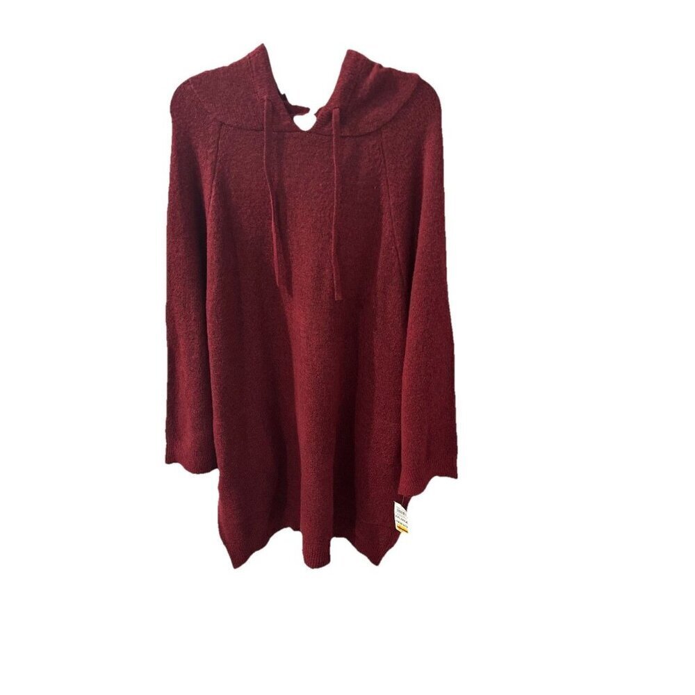 State of Day Women's Indulge & Rest Loungewear Tunic Hoodie - Maraschino XLarge - Picture 3 of 8